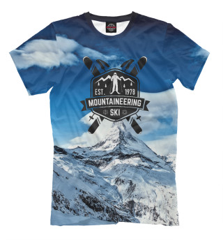 Мужская футболка SKI mountain