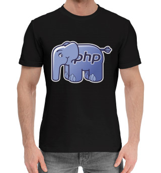 Мужская хлопковая футболка Php elephant