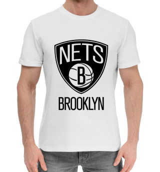 Мужская хлопковая футболка Brooklyn Nets