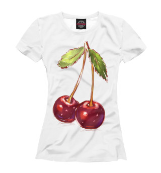 Женская футболка Спелая вишня