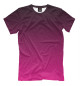 Мужская футболка Градиент Розовый в Черный