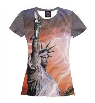 Женская футболка Статуя Свободы