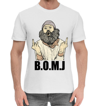 Мужская хлопковая футболка B.O.M.J