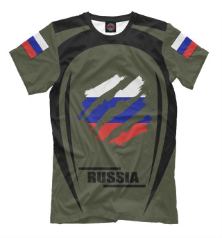 RUSSIA на зелёном фоне