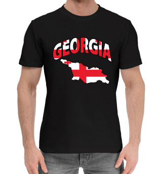 Мужская хлопковая футболка Грузия